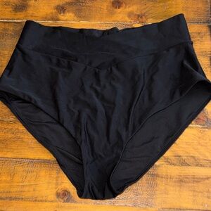 Aerie Black High-Waisted Bikini bottoms Size M